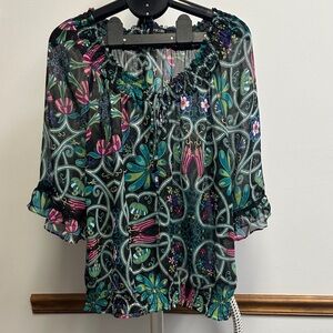 Nicole Multicolor Patterned Blouse